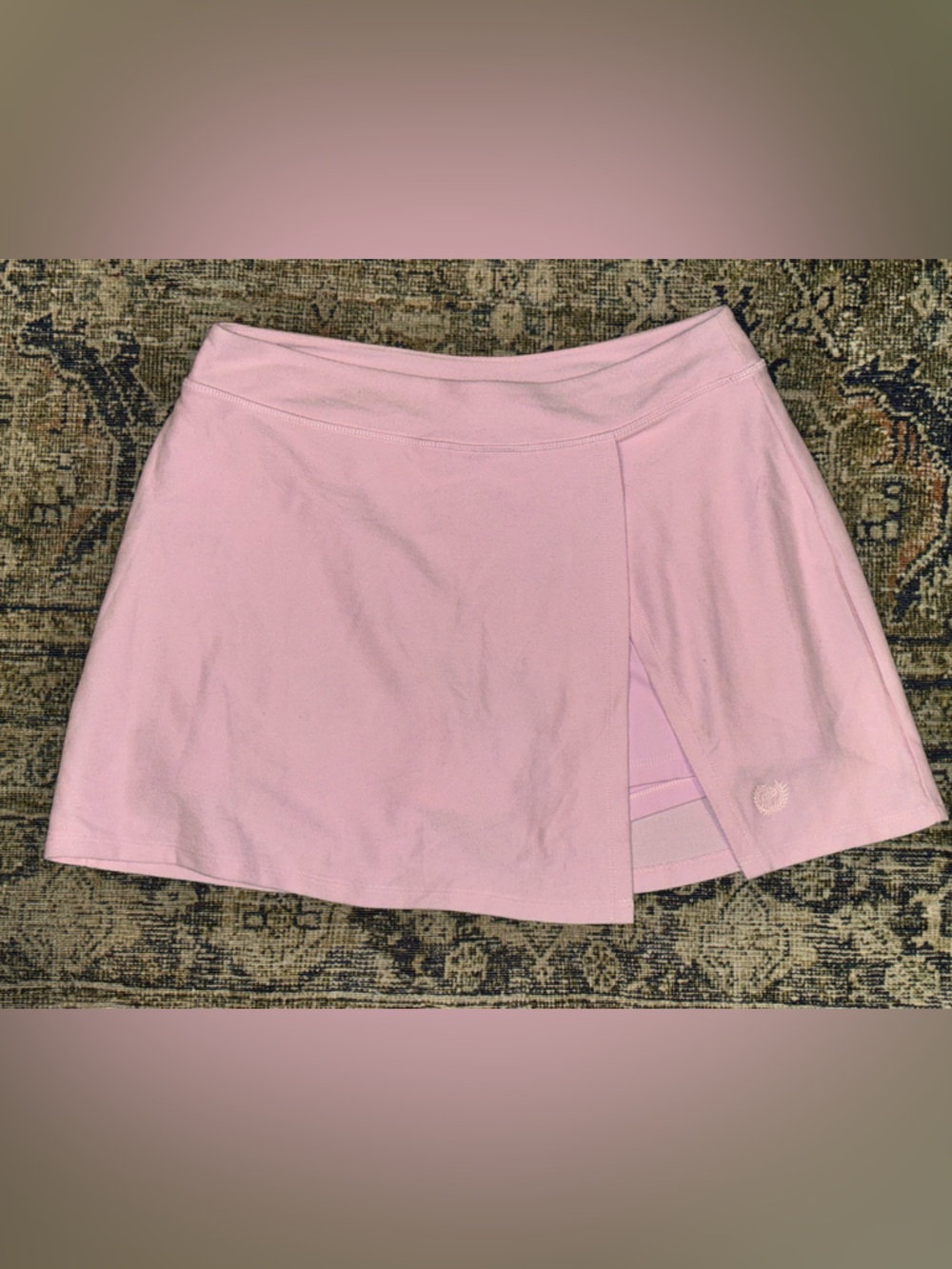 Pink Ribbed Bustier Tank and Skort Set - Picture 4 of 8